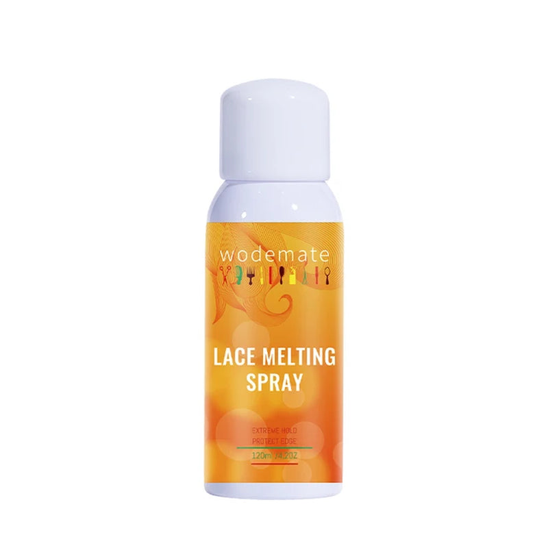 120Ml Lace Melting Spray Strong Hold Hair Glue Wig Styling Spray Invisible Lace Melting Spray Quick Drying Wig Accessory