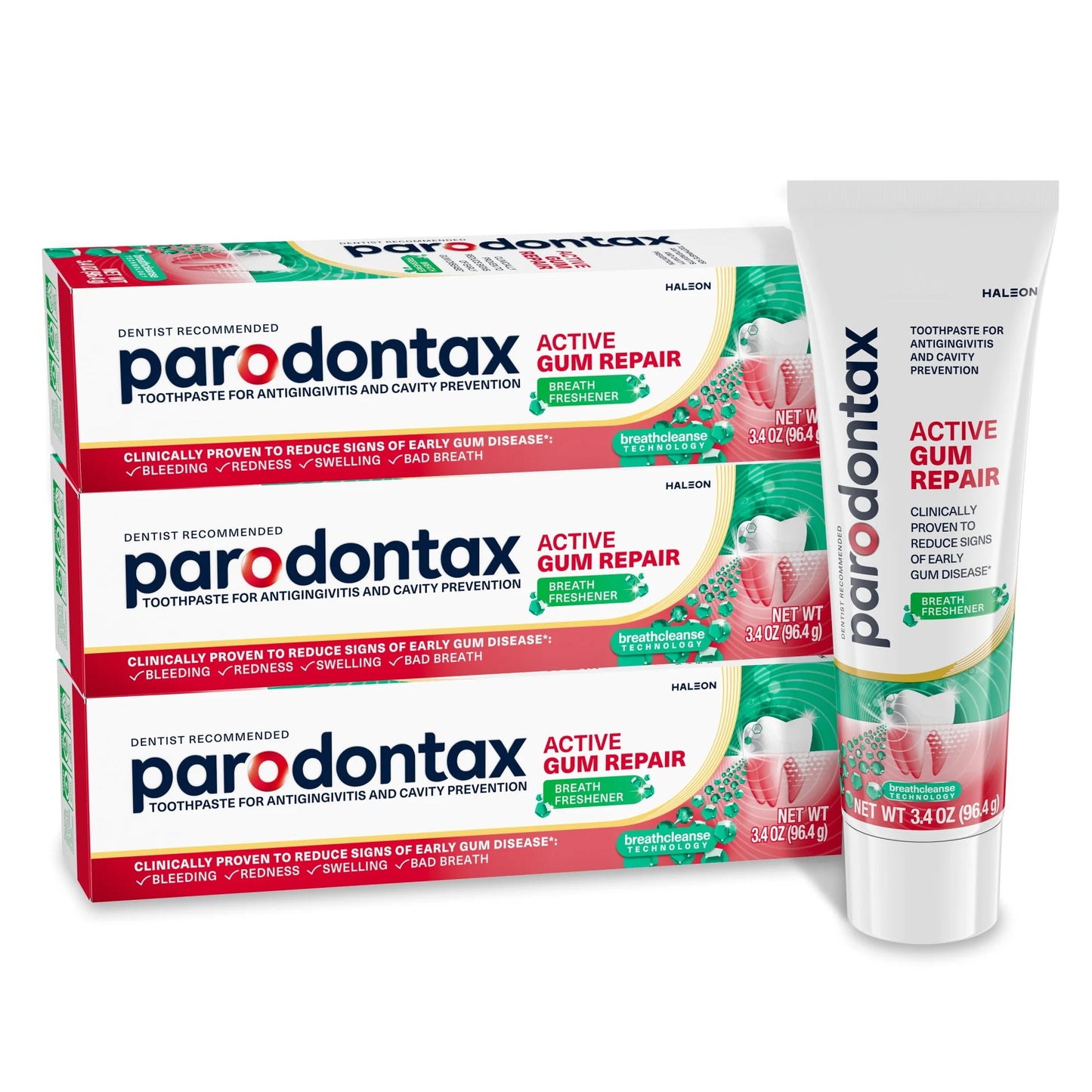 Active Gum Repair Breath Freshener Toothpaste, 3.4 Oz