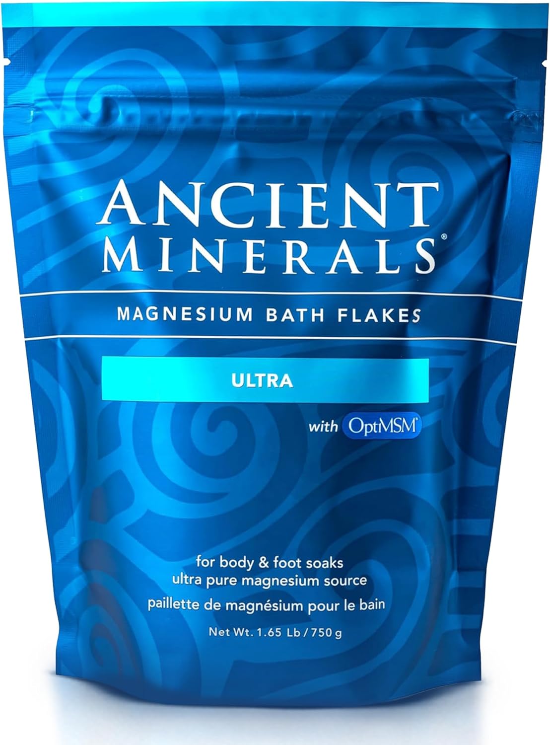 Magnesium Bath Flakes Forest Calm - Resealable Magnesium Bag of Zechstein Chloride Alternative to Epsom Bath Salt (1.65 Lb)