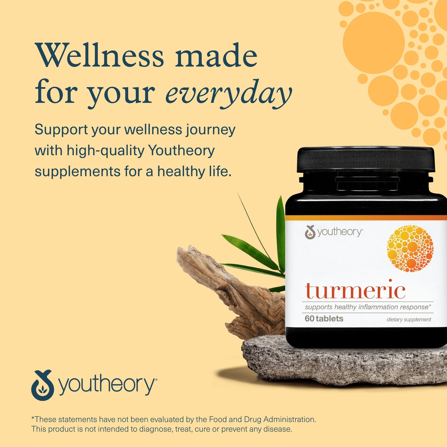 Turmeric - 450 Mg - with Black Pepper & Olive Leaf - Supports Joint & Brain Health* - Contains Bioenhancers, Curcuminoids & Herbal Extracts - 60 Tablets (20-Day Supply)