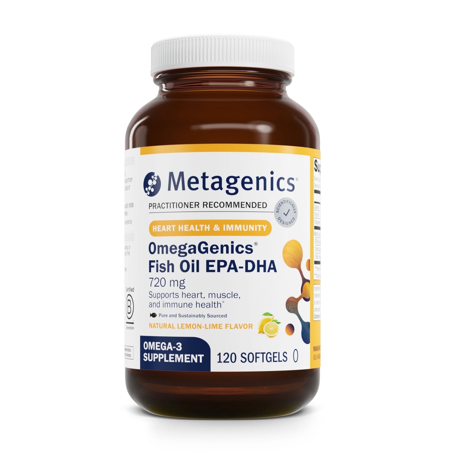 Omegagenics Fish Oil EPA-DHA 720 Mg - Omega-3 Fish Oil Supplement - High Potency - for Heart Health, Musculoskeletal Health & Immune System Health* - with DHA & EPA - 240 Softgels