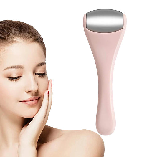 Mini Stainless Steel Cooling Face Roller Skin Cooling Ice Roller Eye Facial Massager Anti-Aging Face Lift Pain Relief Beauty