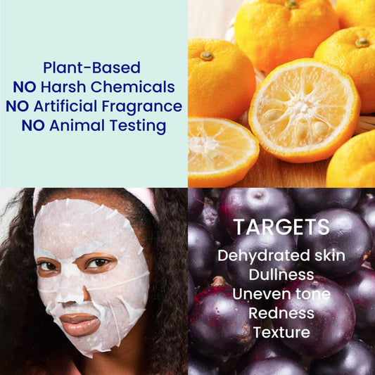 K Beauty Face Mask Skin Care - EVERYDAY 8 COLLECTION Sheet Mask Set (16 Pc) | Natural Premium Korean Face Mask for All Skin Types - No Sulfates No Parabens