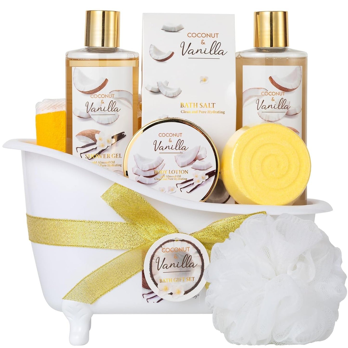 Spa Gift Basket Set for Women & Men | Bath & Body Gift Set, Bath Spa Basket