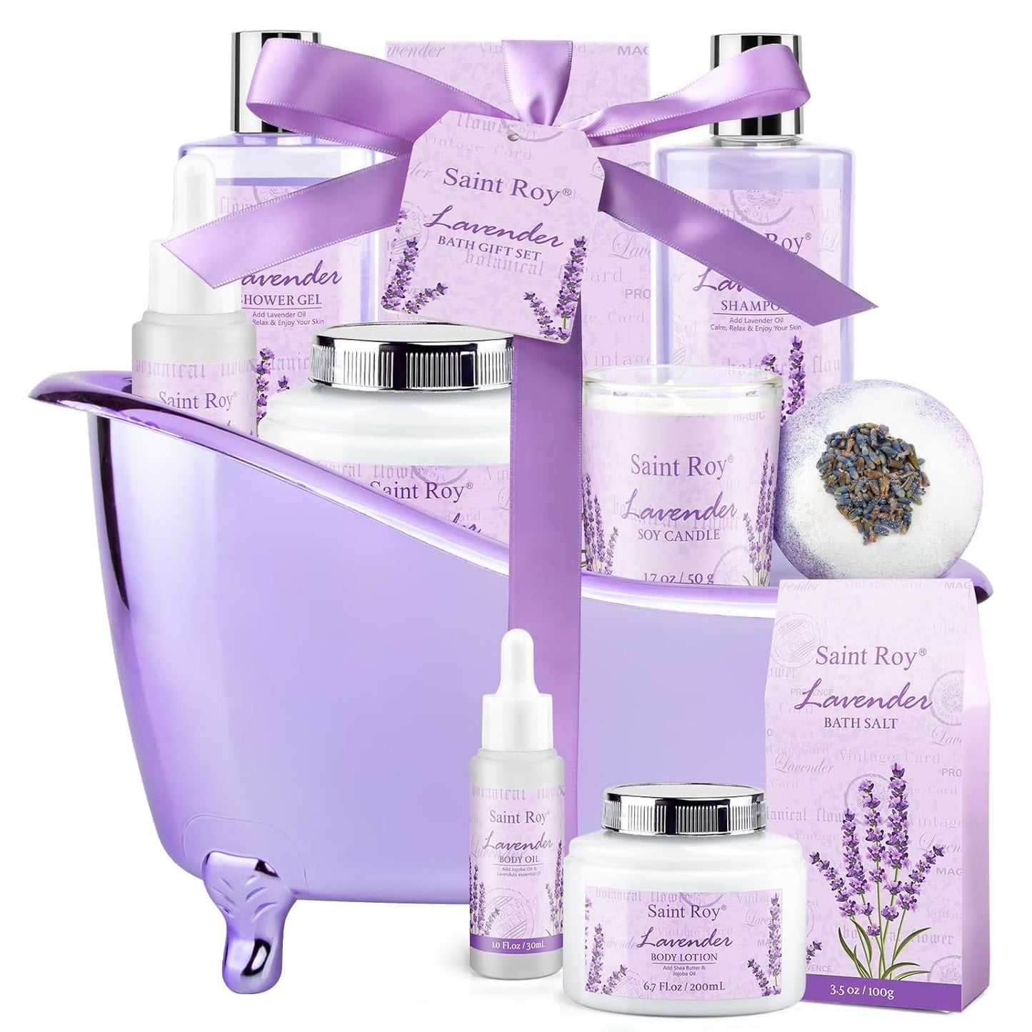 Spa Gift Basket Set for Women & Men | Bath & Body Gift Set, Bath Spa Basket