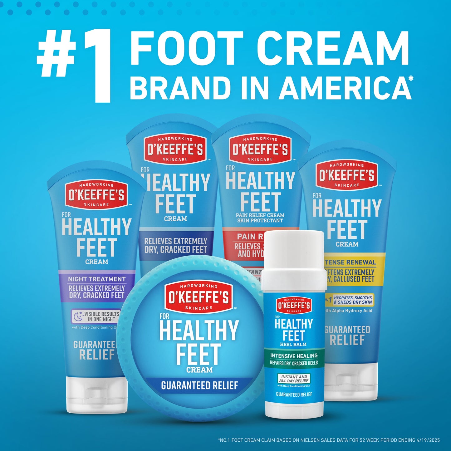 Healthy Feet Pain Relieving Foot Cream with Lidocaine, 3Oz Tube