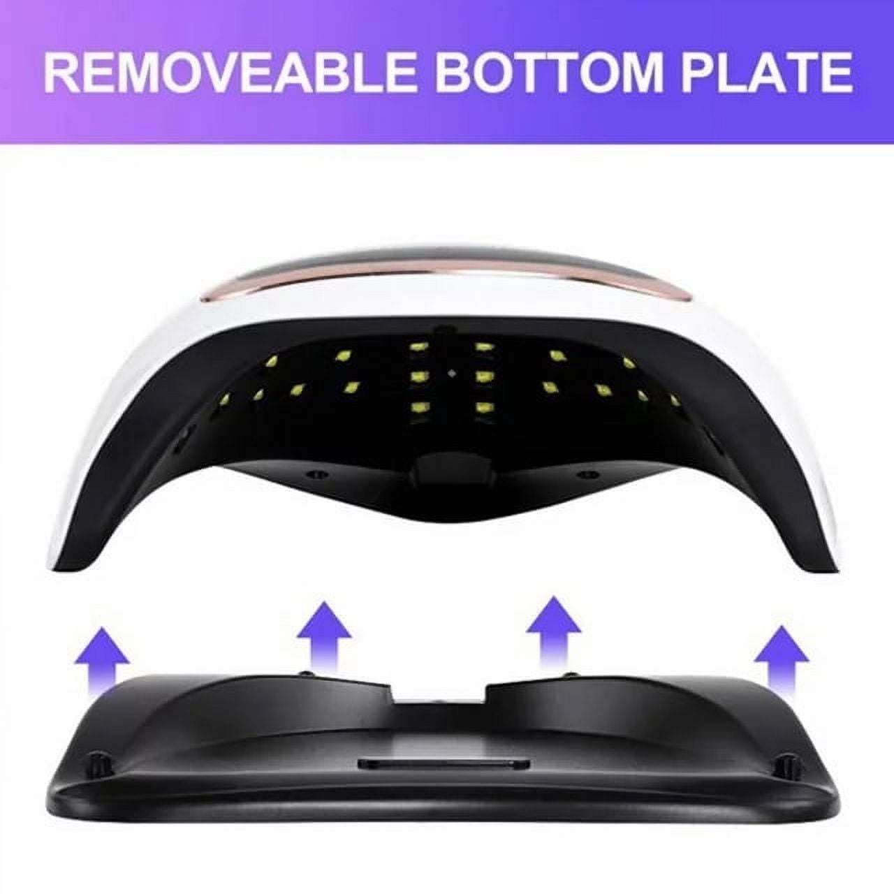 UV LED Nail Lamp,Uv Light for Gel Nail,280W Nail Curing Lamps for Home & Salon, Led Nail Dryer with Automatic Sensor,Lcd Display