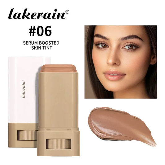 6Color Tinted Foundation Cream Stick Waterproof Lasting Oil-Control Cover Acne Makeup Smooth Moisturize Concealer Serum Balm