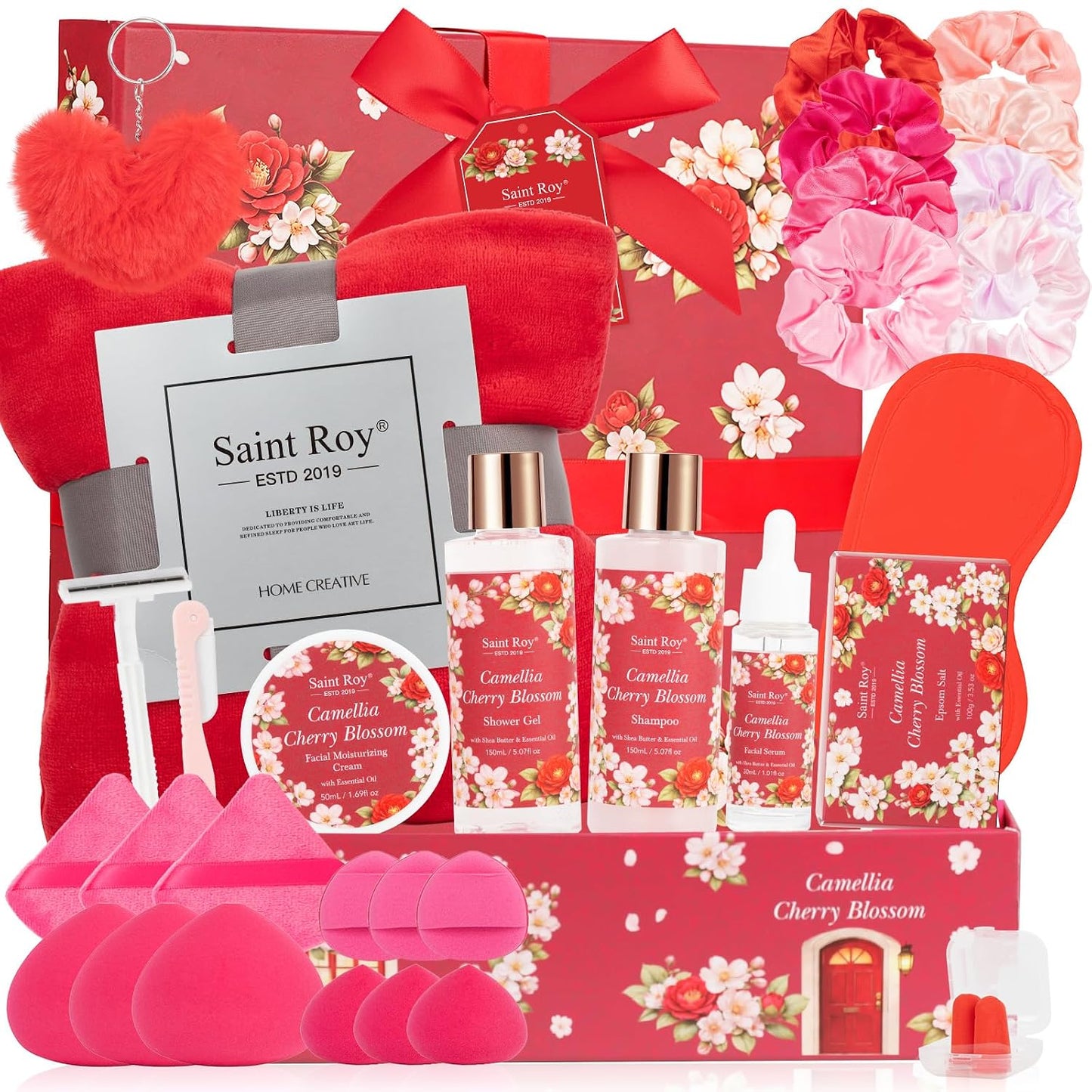 Spa Gift Basket Set for Women & Men | Bath & Body Gift Set, Bath Spa Basket