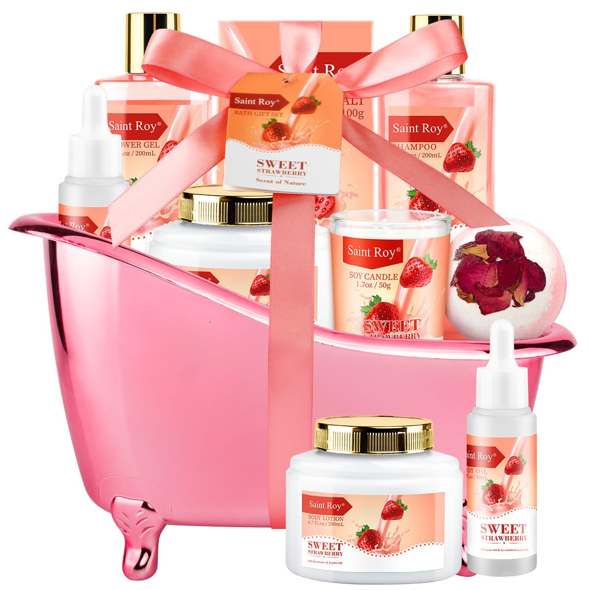 Spa Gift Basket Set for Women & Men | Bath & Body Gift Set, Bath Spa Basket