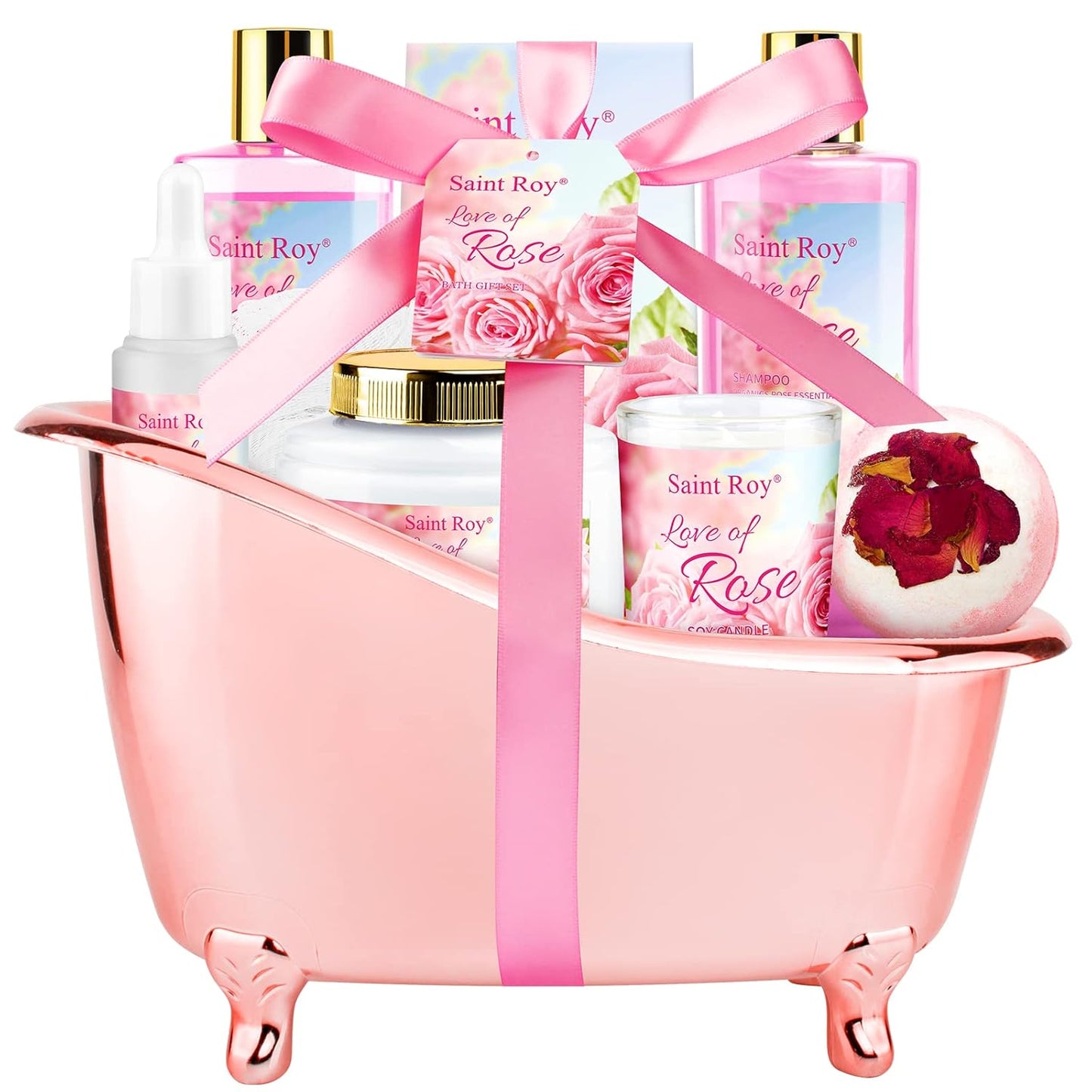 Spa Gift Basket Set for Women & Men | Bath & Body Gift Set, Bath Spa Basket