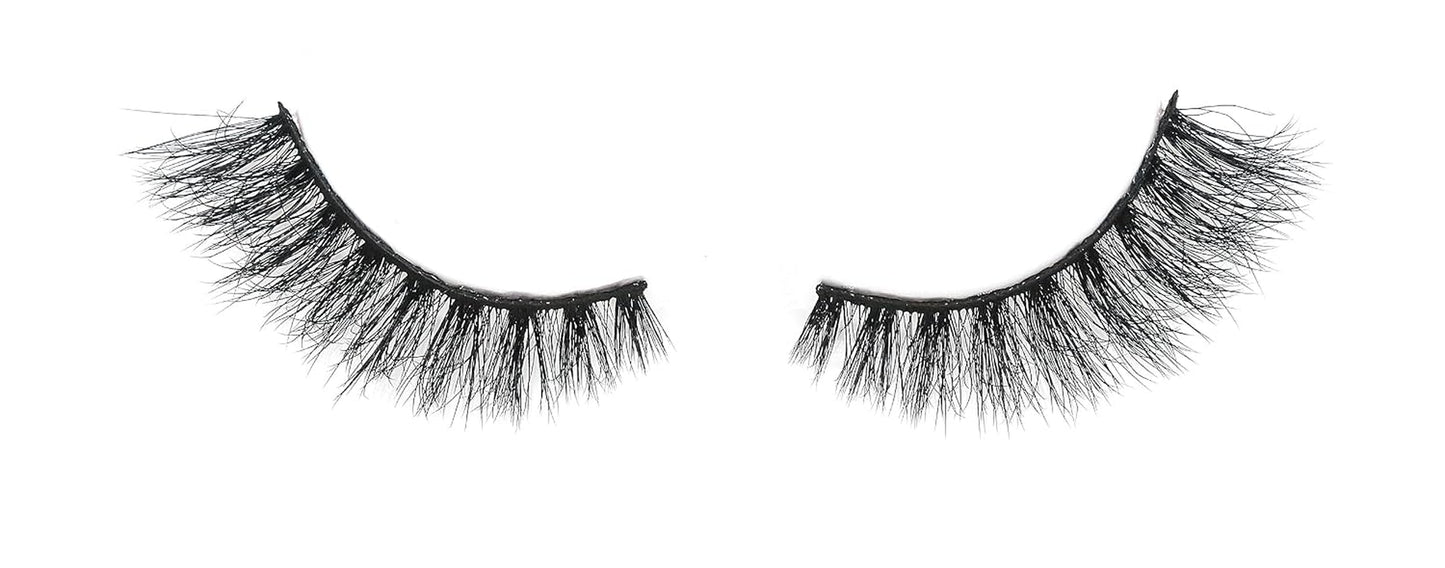 Silk Mink 3D False Eyelashes Light, Fluffy Natural Looking False Lashes, Wispy Lashes. 3PK… (SM01)