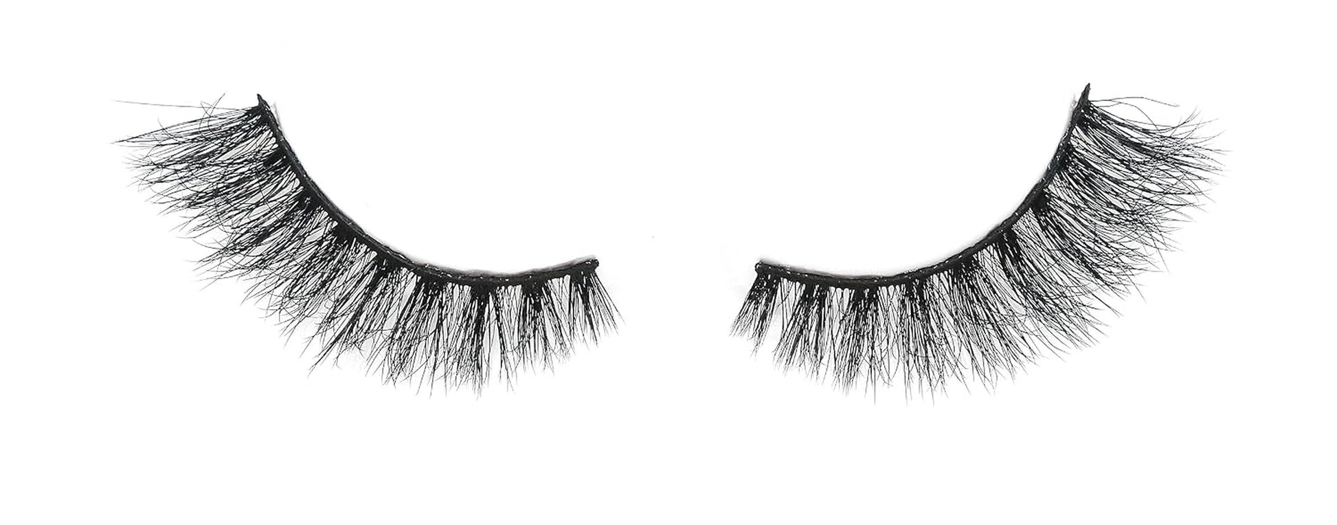 Silk Mink 3D False Eyelashes Light, Fluffy Natural Looking False Lashes, Wispy Lashes. 3PK… (SM01)