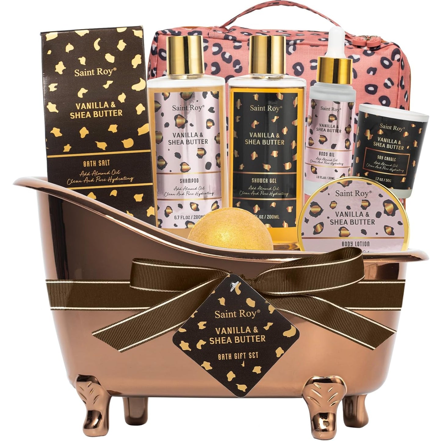 Spa Gift Basket Set for Women & Men | Bath & Body Gift Set, Bath Spa Basket
