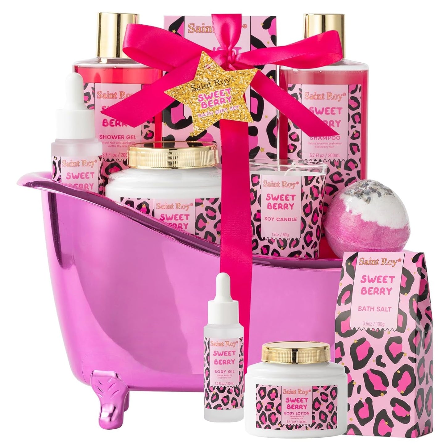 Spa Gift Basket Set for Women & Men | Bath & Body Gift Set, Bath Spa Basket