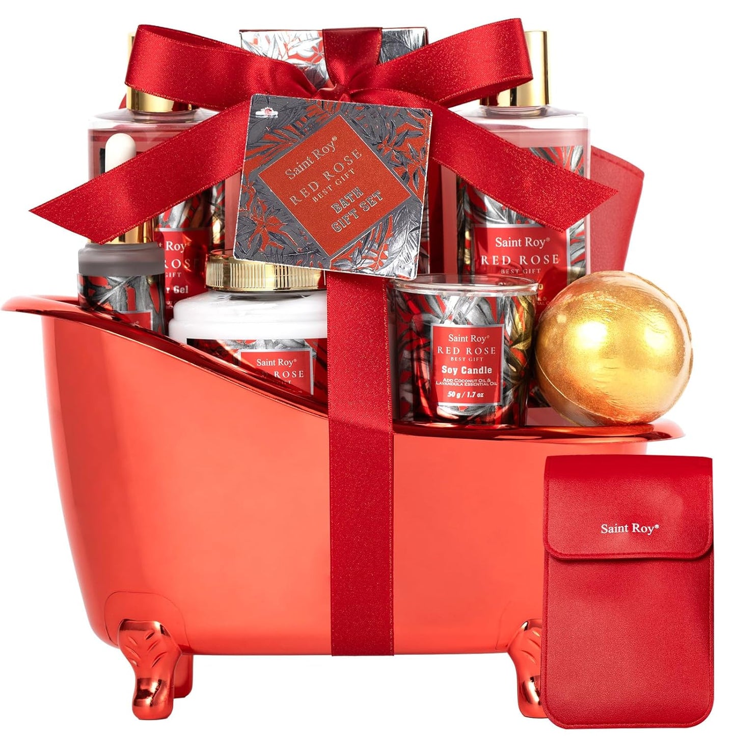 Spa Gift Basket Set for Women & Men | Bath & Body Gift Set, Bath Spa Basket