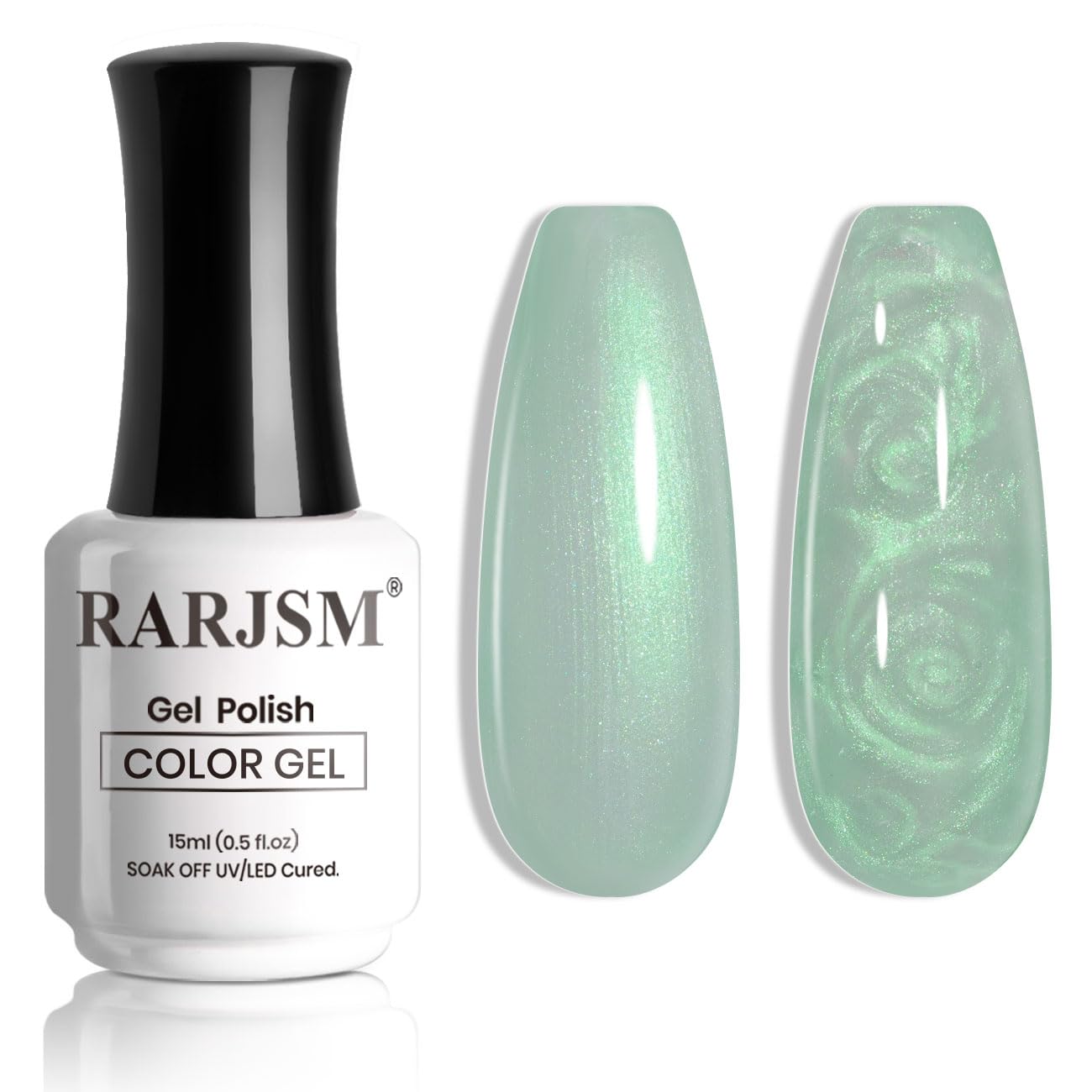 Pearl Gel Nail Polish,15Ml Clear Pearlescent Gel Polish,Purple Glitter Gel Polish Shimmer Iridescent Mermaid Nail Gel Polish Soak off LED UV Drawing Swirl Thread Effect for DIY Manicure Use