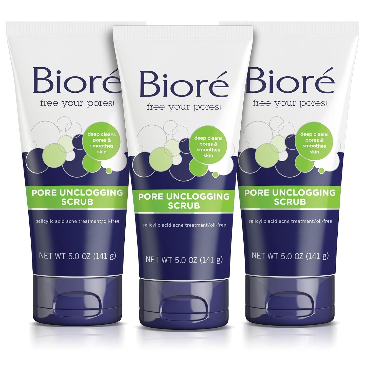 Pore Unclogging Scrub, Removes Excess Dirt and Oils, Face Scrub, with Salicylic Acid, Oil Free, (HSA/FSA Approved), 5 Ounces