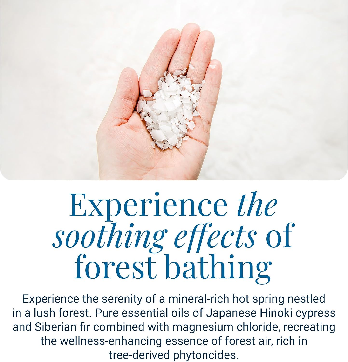 Magnesium Bath Flakes Forest Calm - Resealable Magnesium Bag of Zechstein Chloride Alternative to Epsom Bath Salt (1.65 Lb)