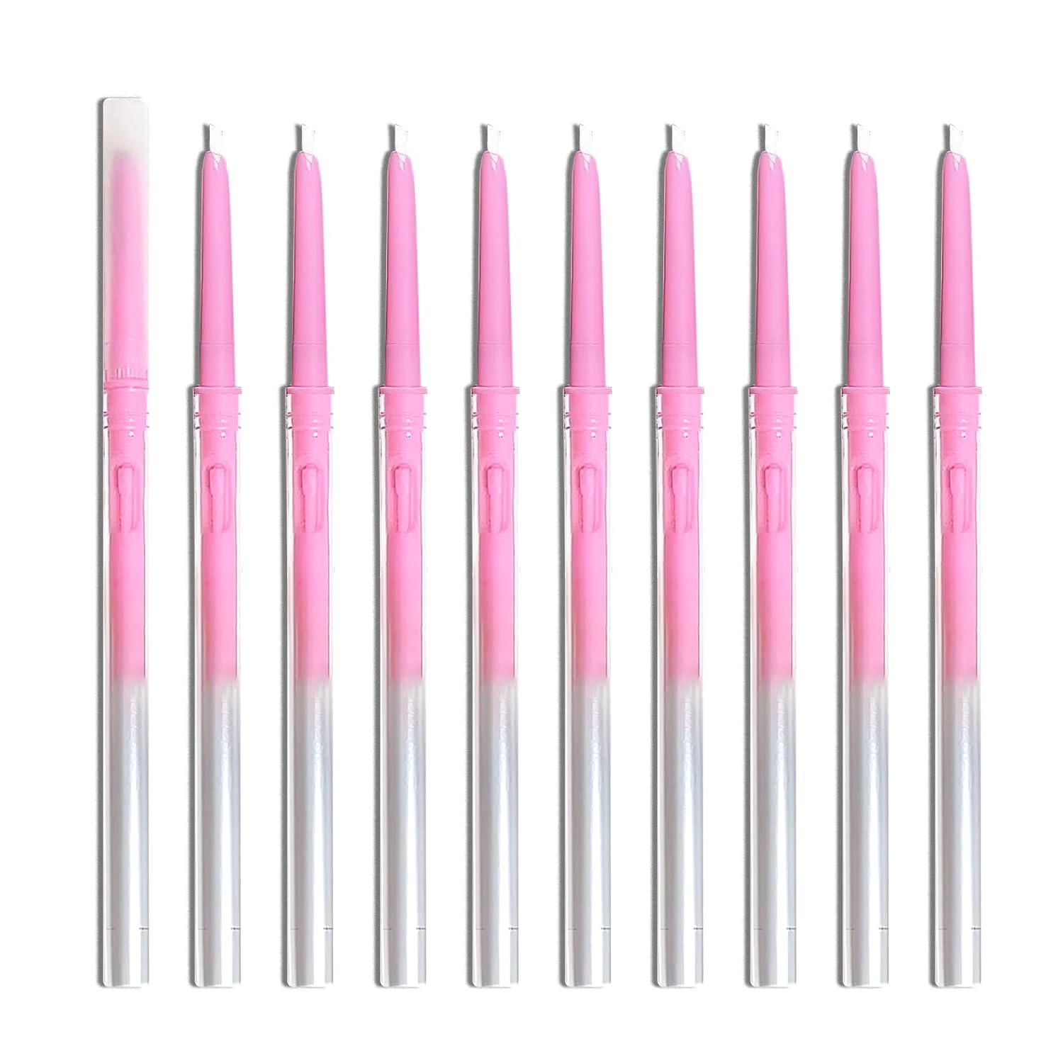 5PCS Black Liquid Eyeliner Stamps Set,Double-Side Winged Eyeliner Stencil Pen,Waterproof Long Lasting Eye Liners Stamp Eyeliner Pencil Tattoo Makeup Tools with Heart,Flower,Star,Butterfly,Cone Shapes