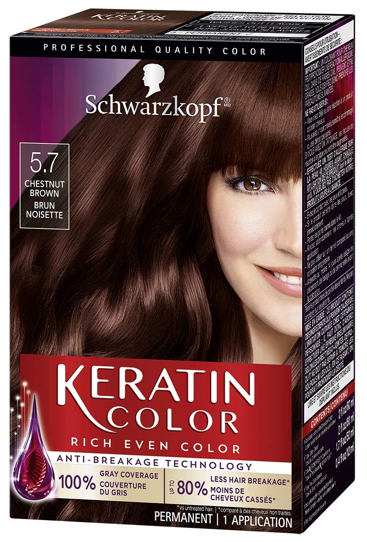 Keratin Color 7.55 Dark Golden Blonde Permanent 100% Gray Coverage