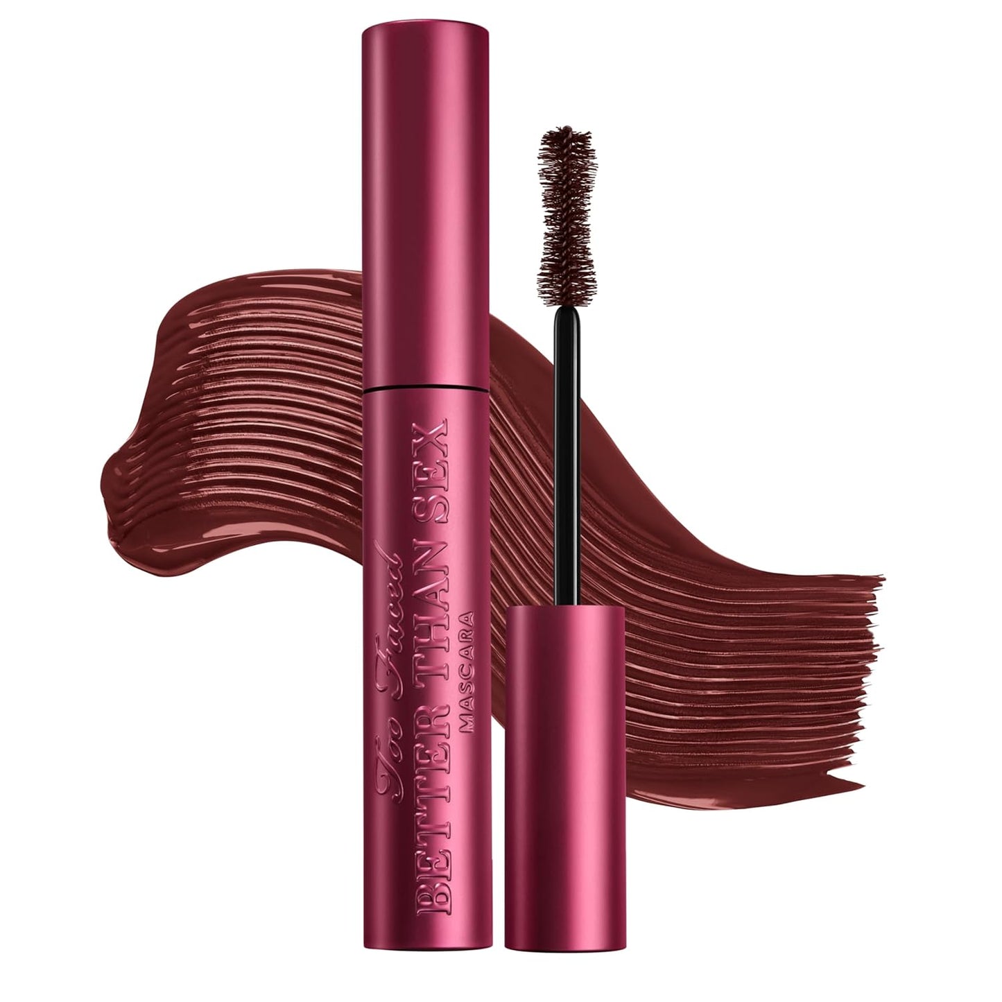 Too Faced Better than Sex Volumizing and Lengthening Mascara | Vegan Formula, Dramatic Volume and Length | Cruelty-Free Eye Makeup + Hourglass Brush for False Lash Effect