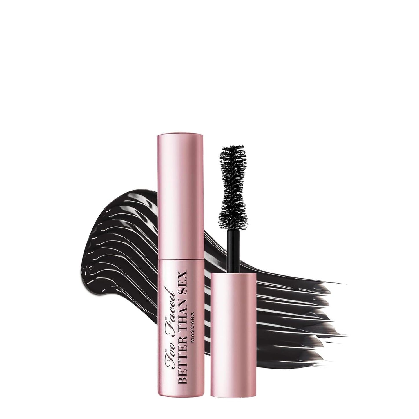 Too Faced Better than Sex Volumizing and Lengthening Mascara | Vegan Formula, Dramatic Volume and Length | Cruelty-Free Eye Makeup + Hourglass Brush for False Lash Effect