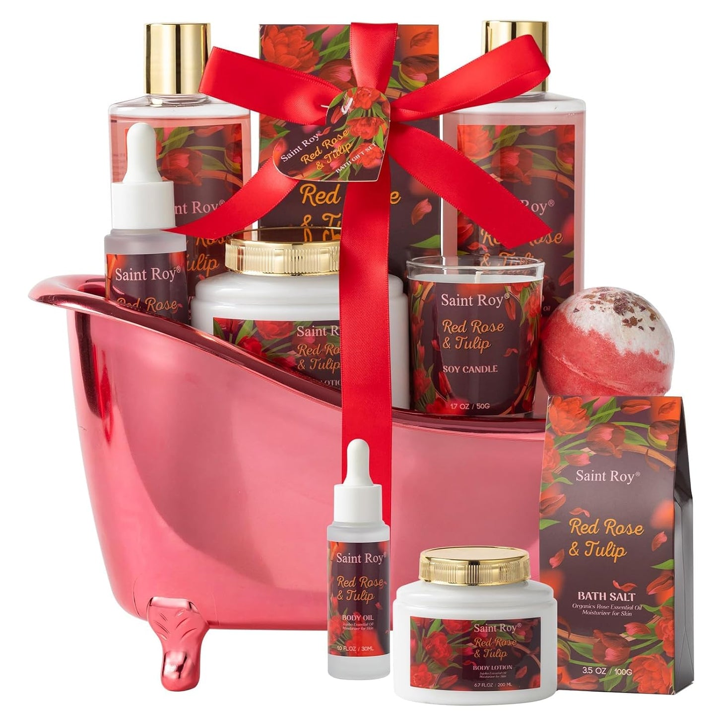 Spa Gift Basket Set for Women & Men | Bath & Body Gift Set, Bath Spa Basket