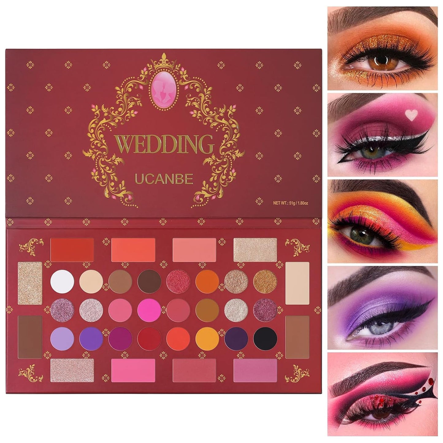 Spotlight Eyeshadow Palette Professional 40 Color Eye Shadow Matte Shimmer Makeup Pallet Highly Pigmented Colorful Powder Long Lasting Waterproof Eye Shadow