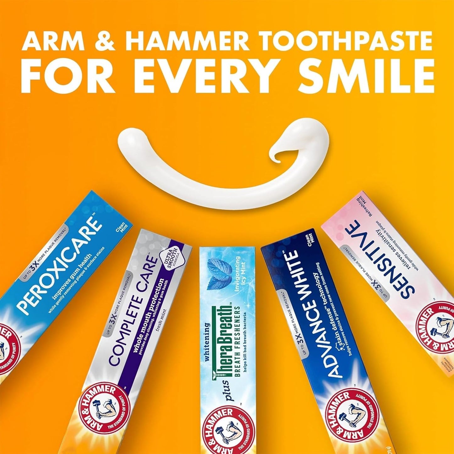 Complete Care Toothpaste, Teeth Whitening Toothpaste with Baking Soda, Fluoride, Whole Mouth Protection, Fresh Mint Flavor, 6.0 Oz (Pack of 4)