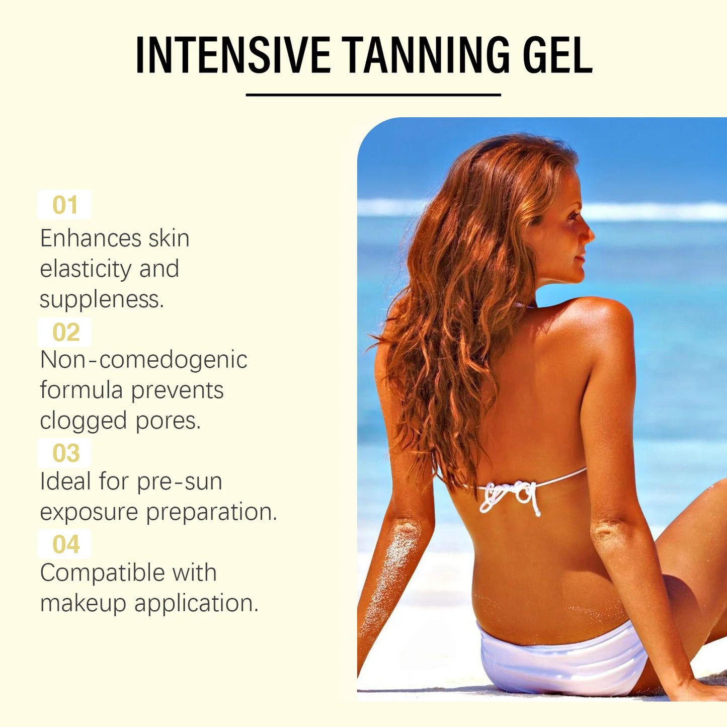 Achieve a Radiant Sun-Kissed Glow with Our Carrot Tanning Gel – Lightweight, Fast Absorbing, and Moisturizing for a Natural Tan!