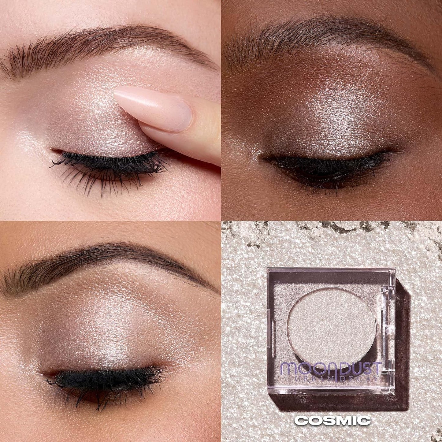 Urban Decay 24/7 Moondust Glitter Eyeshadow Single, Buildable Sparkly Eye Glitter, Long-Lasting Shimmer Finish, Reflective Iridescent Eye Shadow Topper, Wet Look Effect - 0.06 Oz