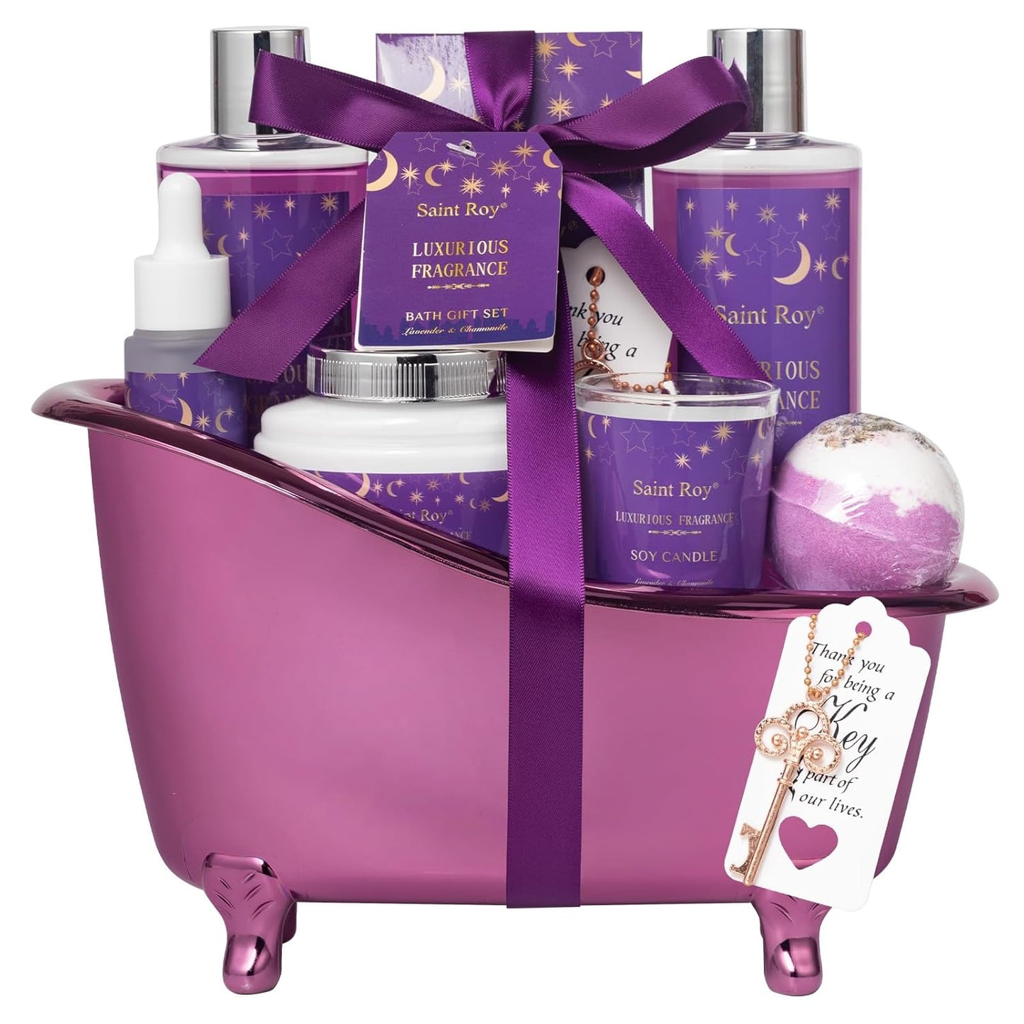 Spa Gift Basket Set for Women & Men | Bath & Body Gift Set, Bath Spa Basket