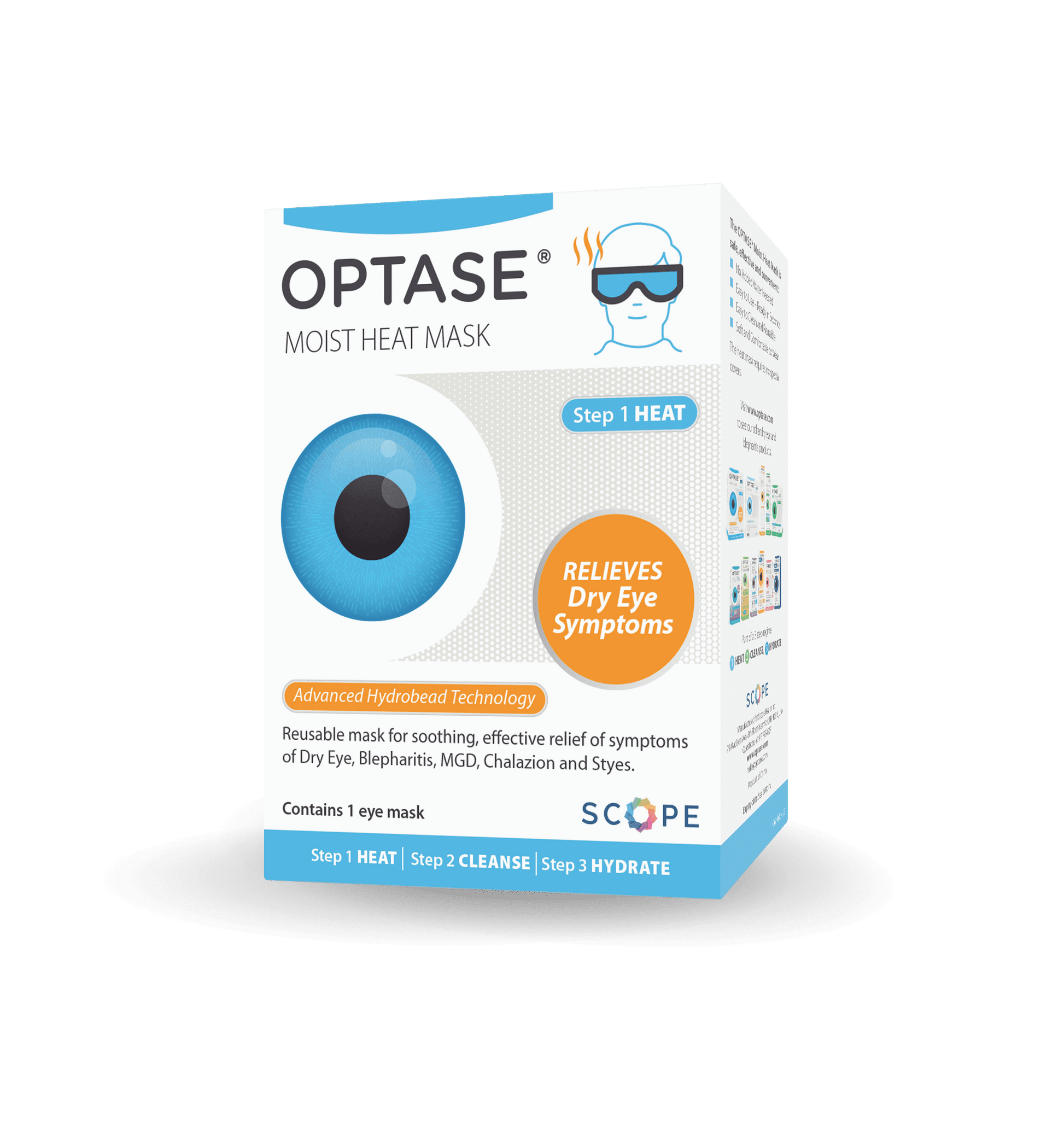 Moist Heat Mask - Reusable and Designed to Give You Effective Relief from Dry Eye and Other Related Eye Conditions.