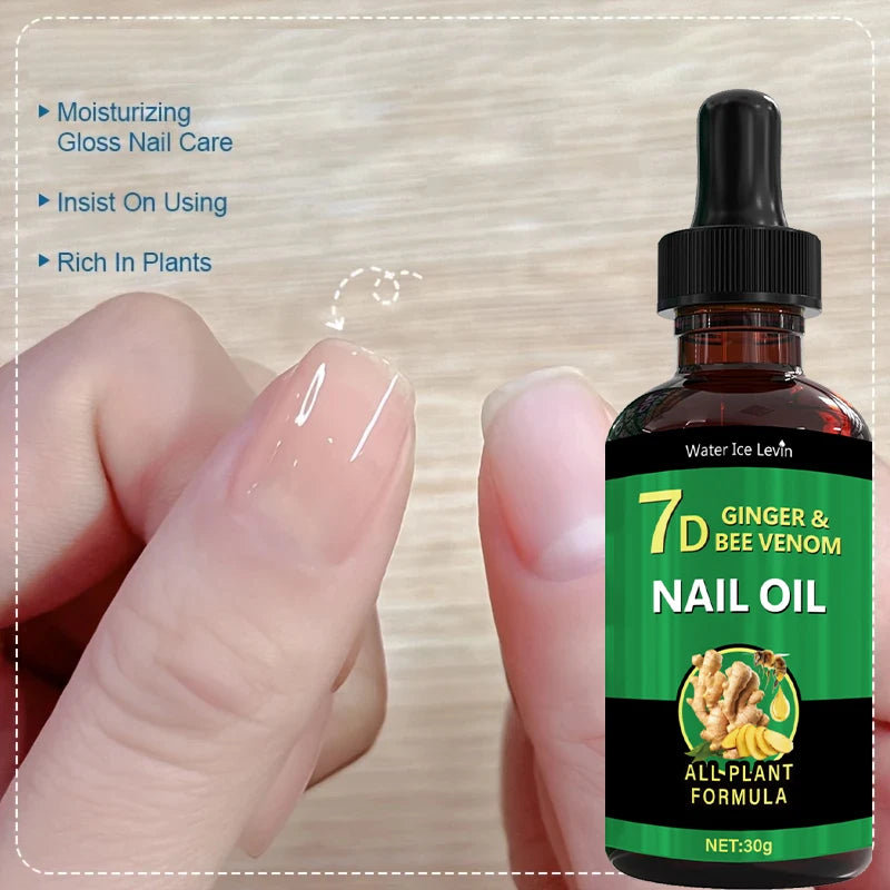 Revitalize Your Nails with 7-Day Ginger Nail Care Essence - Nourishing, Hypoallergenic Moisturizer for Hands and Feet, Perfect for All Nail Types