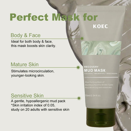 Revitalize Your Skin with Our Repair Volcanic Mud Facial Mask - Deep Cleansing and Moisturizing Treatment for a Flawless Complexion