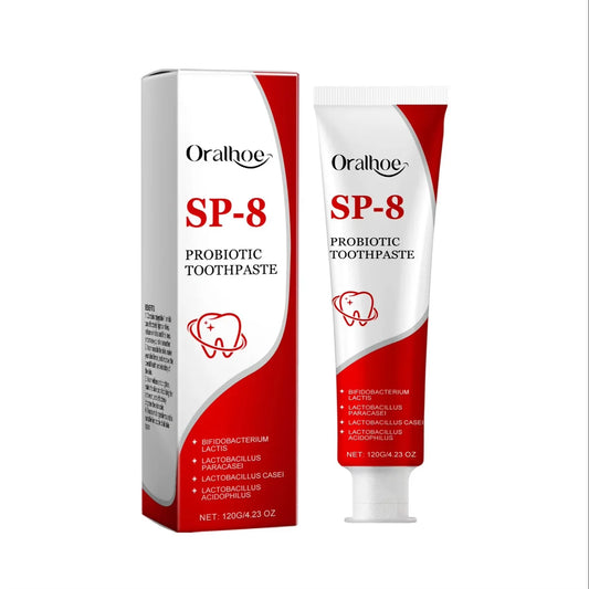 Revitalize Your Smile with Sp-8 Probiotic Toothpaste - Brightening Mint for Fresh Breath and Deep Cleaning!