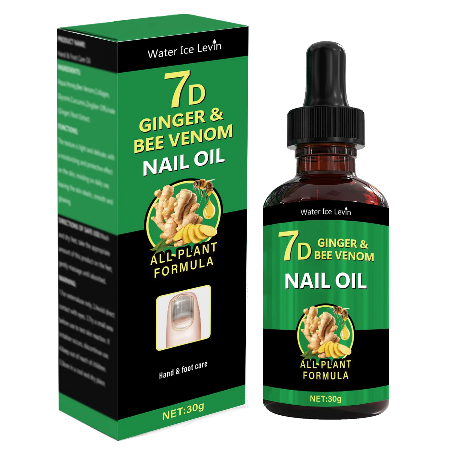 Revitalize Your Nails with 7-Day Ginger Nail Care Essence - Nourishing, Hypoallergenic Moisturizer for Hands and Feet, Perfect for All Nail Types