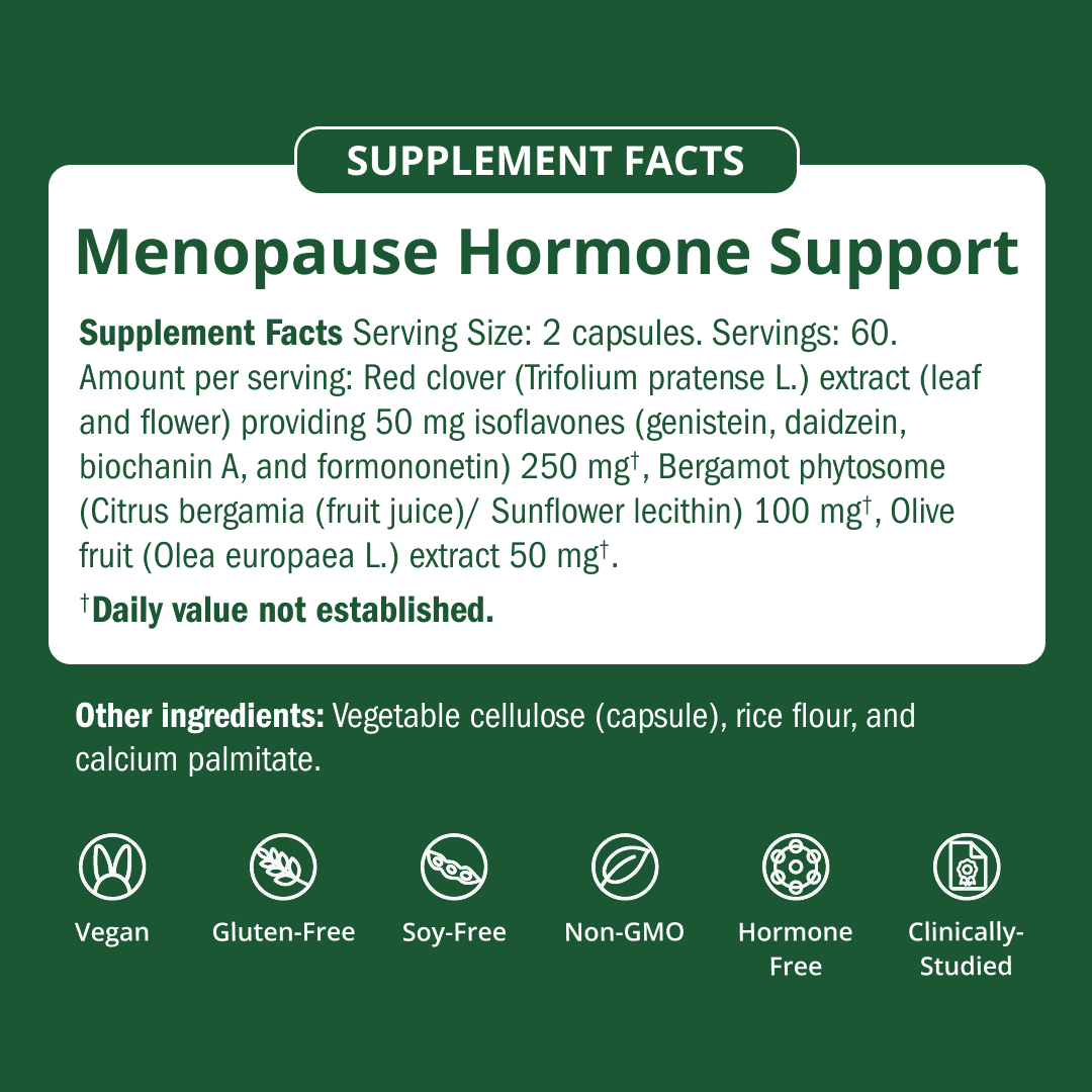 Menopause Essentials - Clinically Studied to Ease Hot Flashes - Bergamot & Olive Fruit Extract