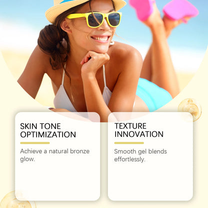 Achieve a Radiant Sun-Kissed Glow with Our Carrot Tanning Gel – Lightweight, Fast Absorbing, and Moisturizing for a Natural Tan!