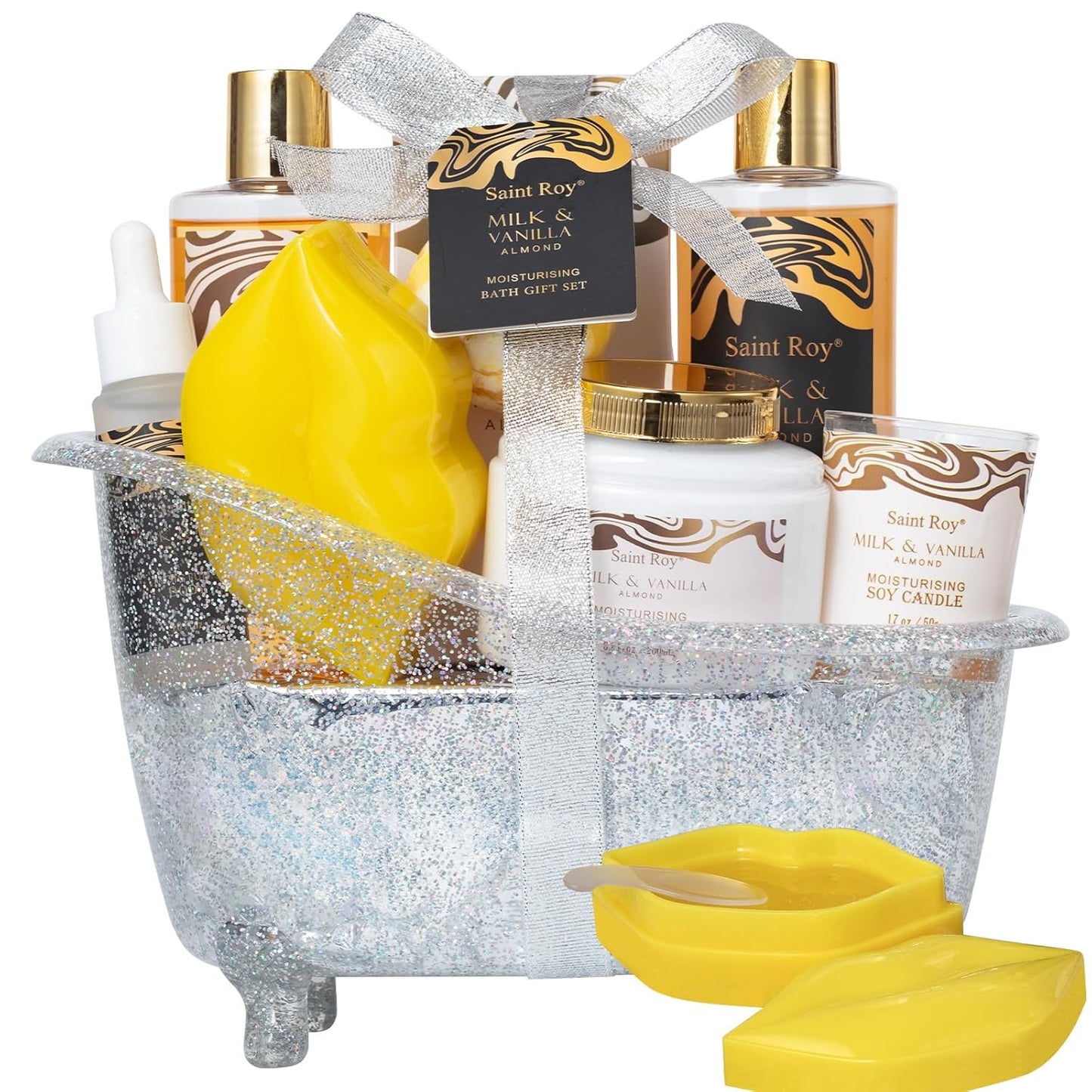 Spa Gift Basket Set for Women & Men | Bath & Body Gift Set, Bath Spa Basket