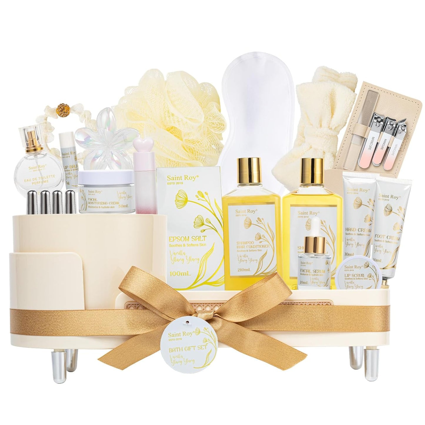 Spa Gift Basket Set for Women & Men | Bath & Body Gift Set, Bath Spa Basket
