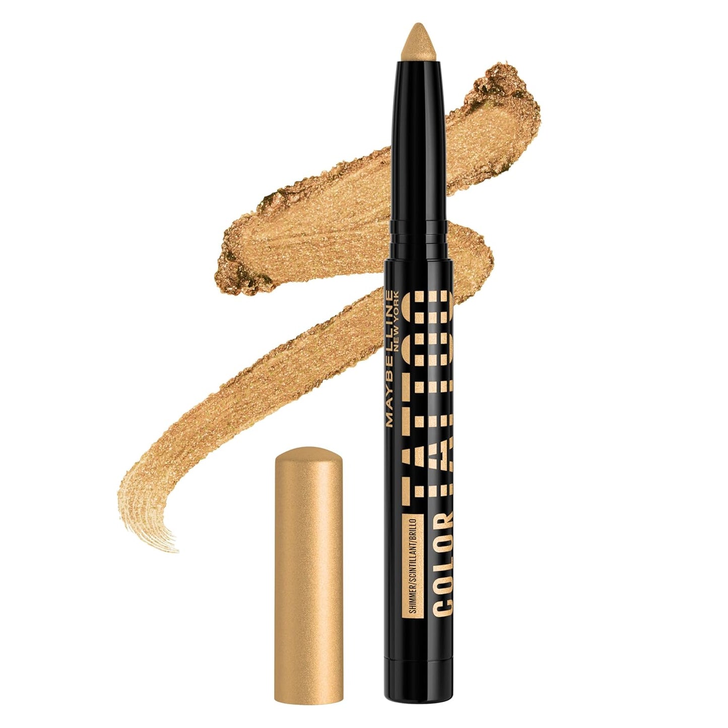 MAYBELLINE Color Tattoo Longwear Multi-Use Eye Shadow Stix, Eye Makeup, I Am Courageous (Light Bronze Shimmer)