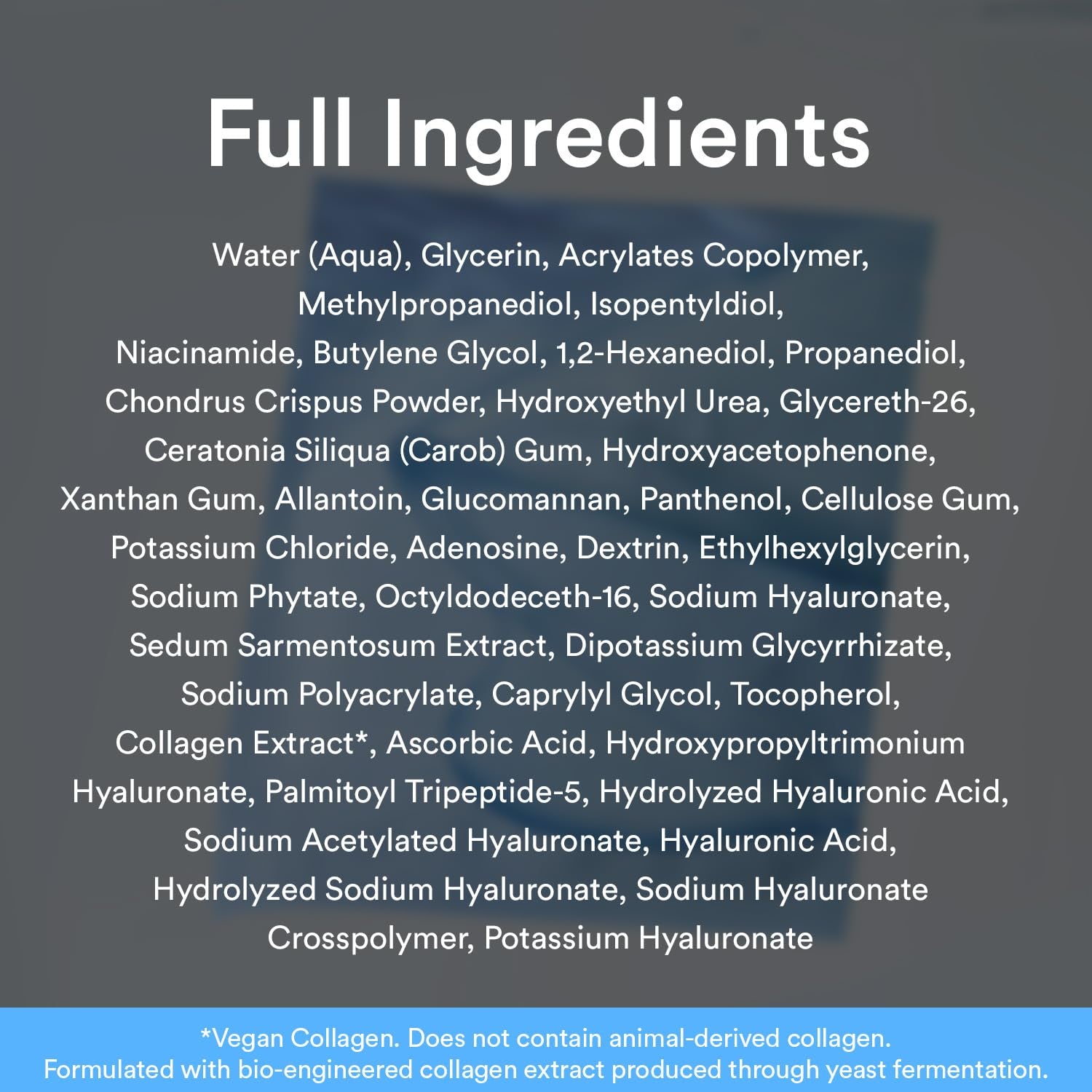Vegan Collagen Gel Mask Sedum Jelly 4 Sheets (Hydrating) I Korean Vegan Collagen, Cooling Hydrating Hyaluronic Acid Hydrogel Face Mask Skin Care