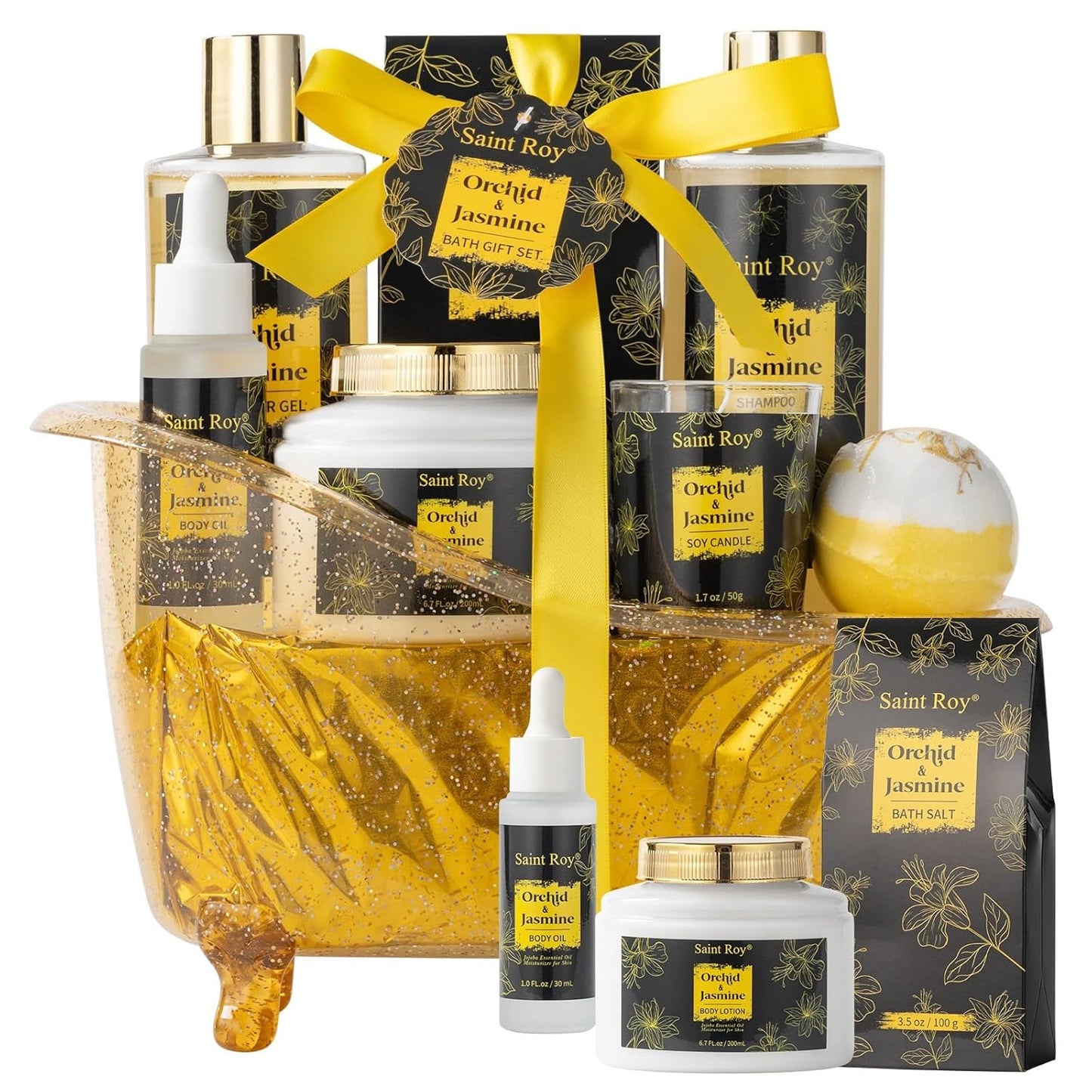 Spa Gift Basket Set for Women & Men | Bath & Body Gift Set, Bath Spa Basket