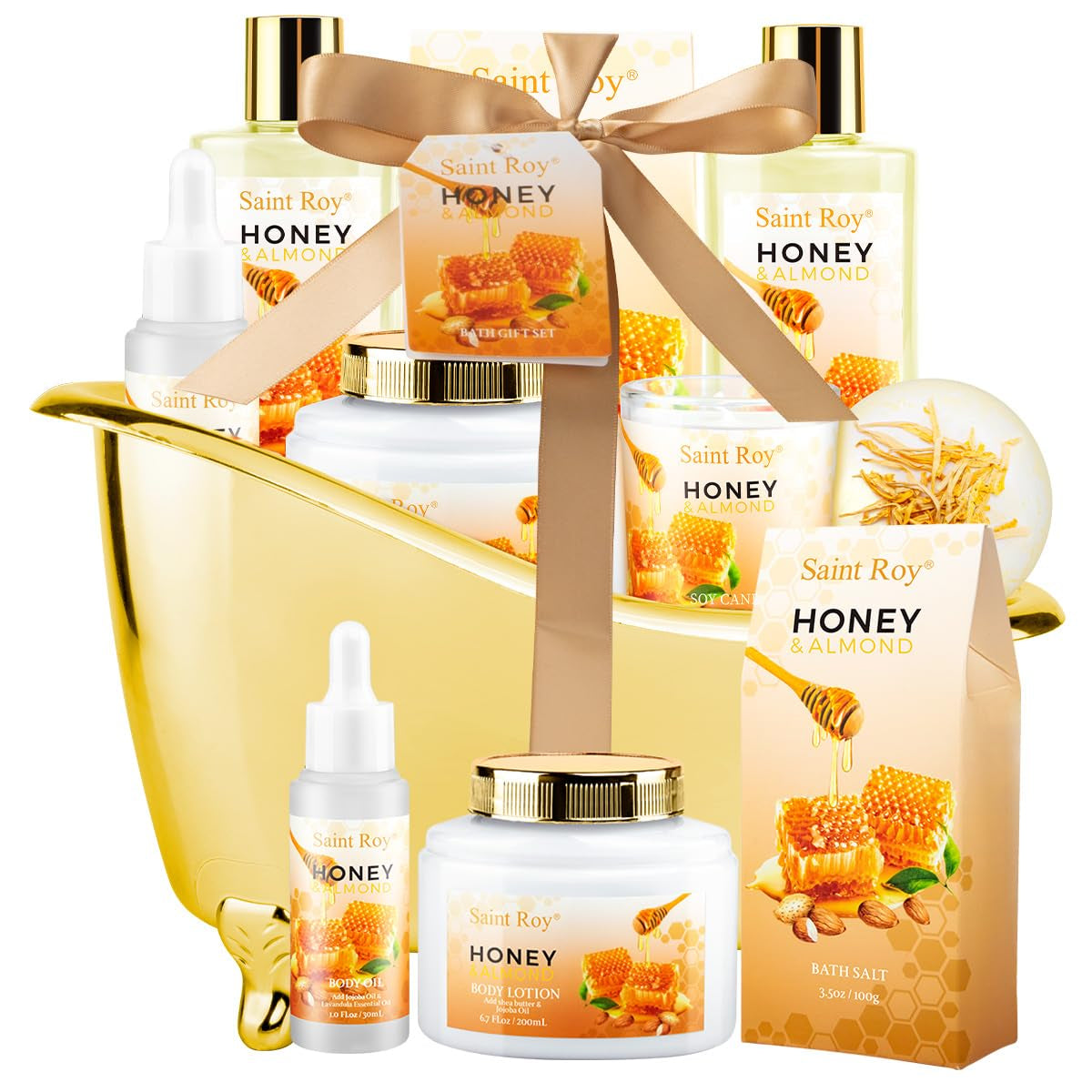 Spa Gift Basket Set for Women & Men | Bath & Body Gift Set, Bath Spa Basket